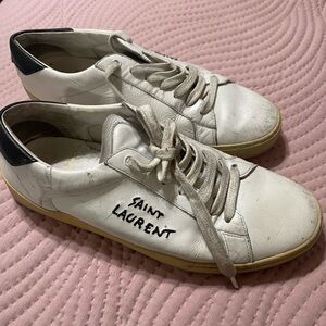 Saint Laurent White and Black Casual Sneakers